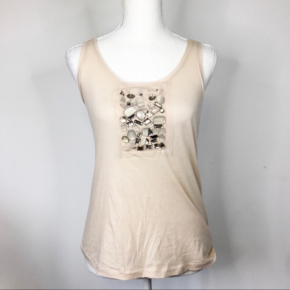 J. Crew beaded tank top